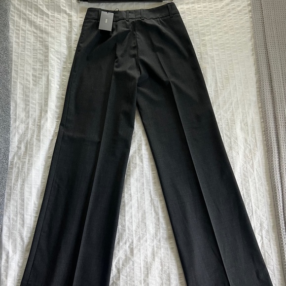 BOSS. HUGO BOSS. Juicyra3 Charcoal Grey Pant Suit Size 2 - Picture 10 of 14